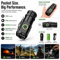 Super Bright Compact Magnetic Work Light Rechargeable LED Flashlight Torch 2000 Lumens